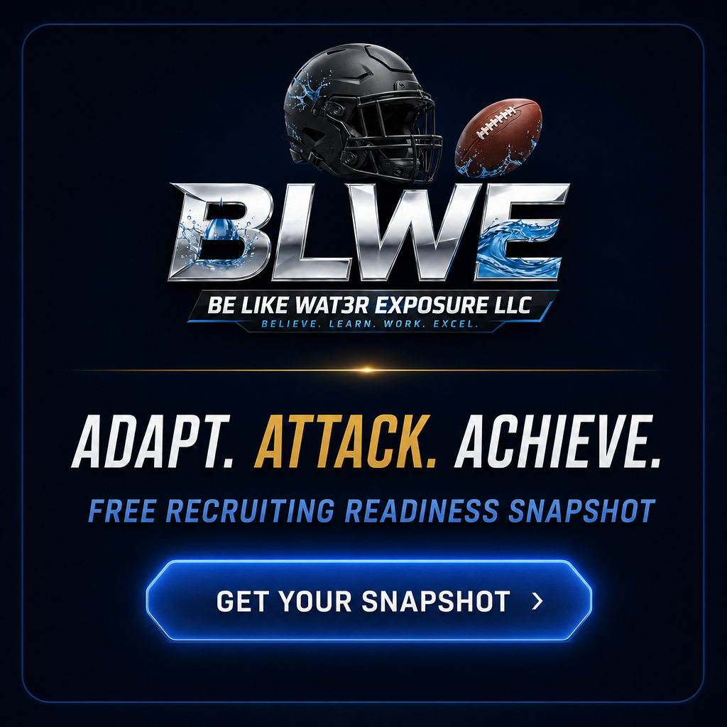 Coach-guided athlete development and recruiting preparation with Be Like Wat3r Exposure