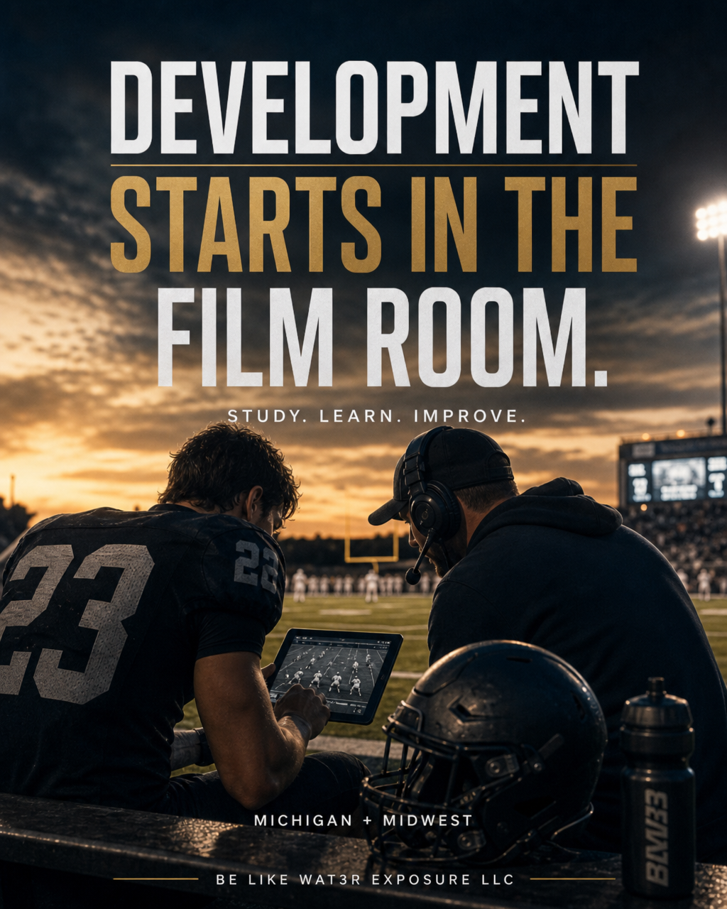 Coach-guided athlete development and recruiting preparation with Be Like Wat3r Exposure