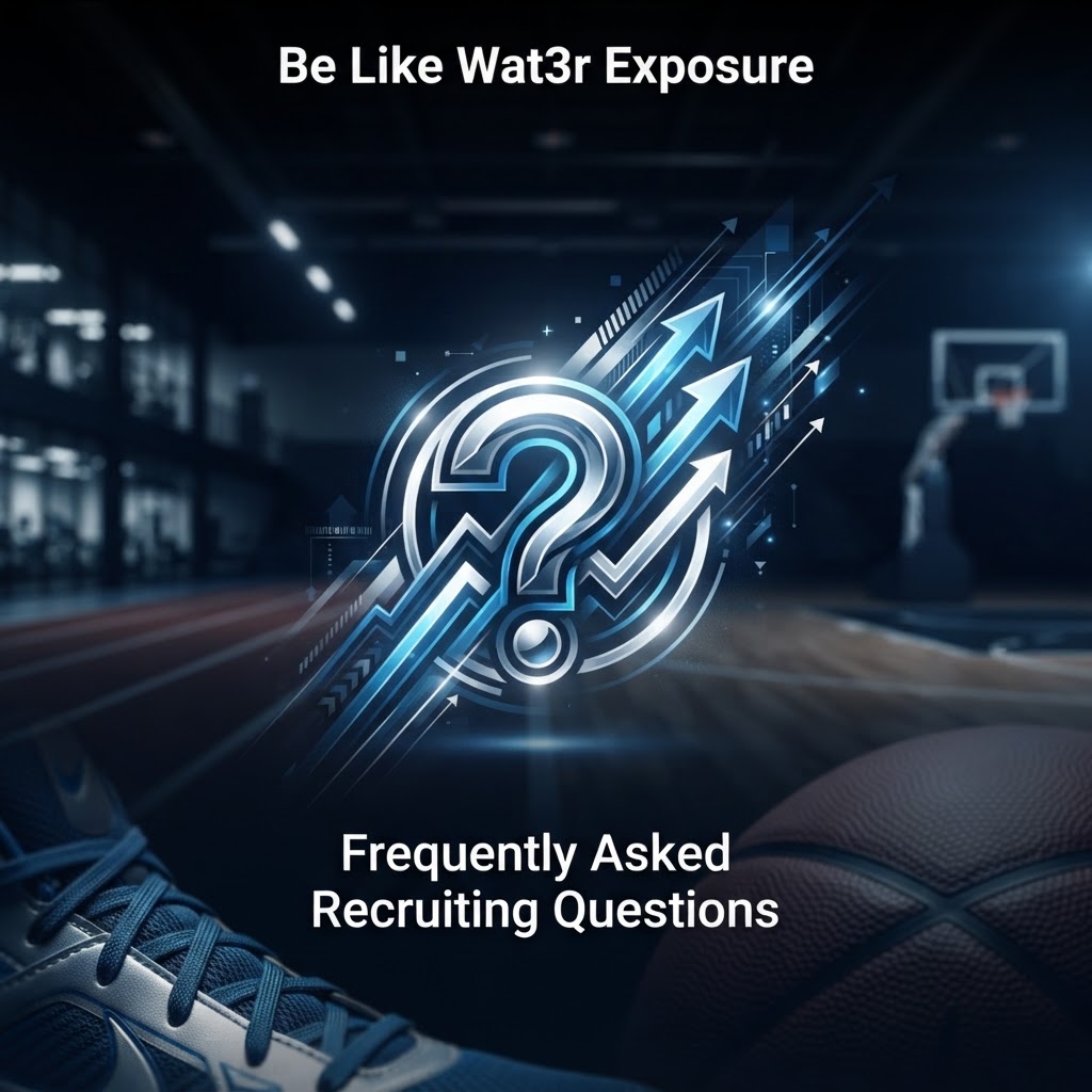 A stylized graphic featuring a question mark integrated with ascending arrows over a basketball court background with athletic footwear and a ball in the foreground.