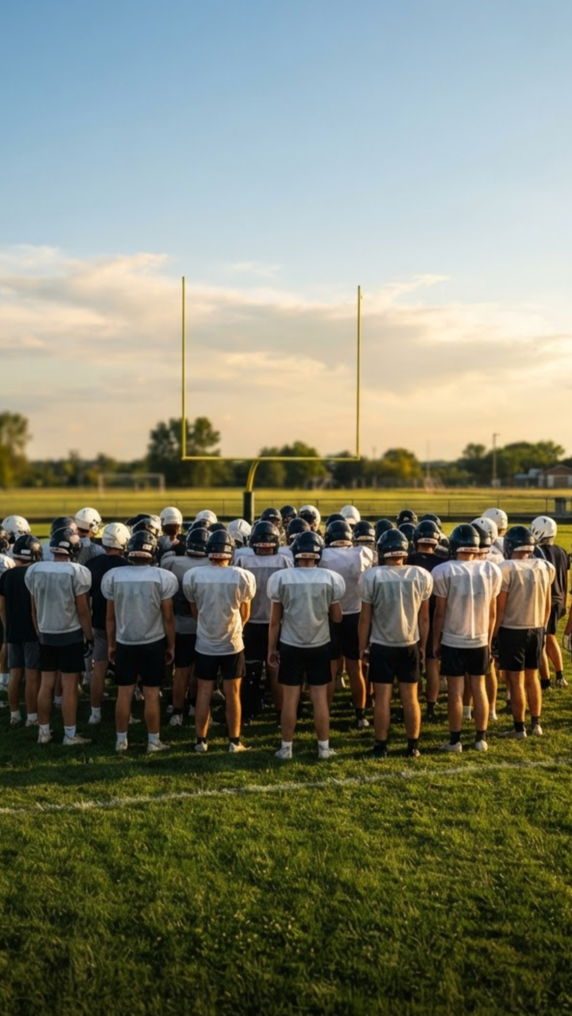 Football athlete balancing film study and measured on-field evaluation