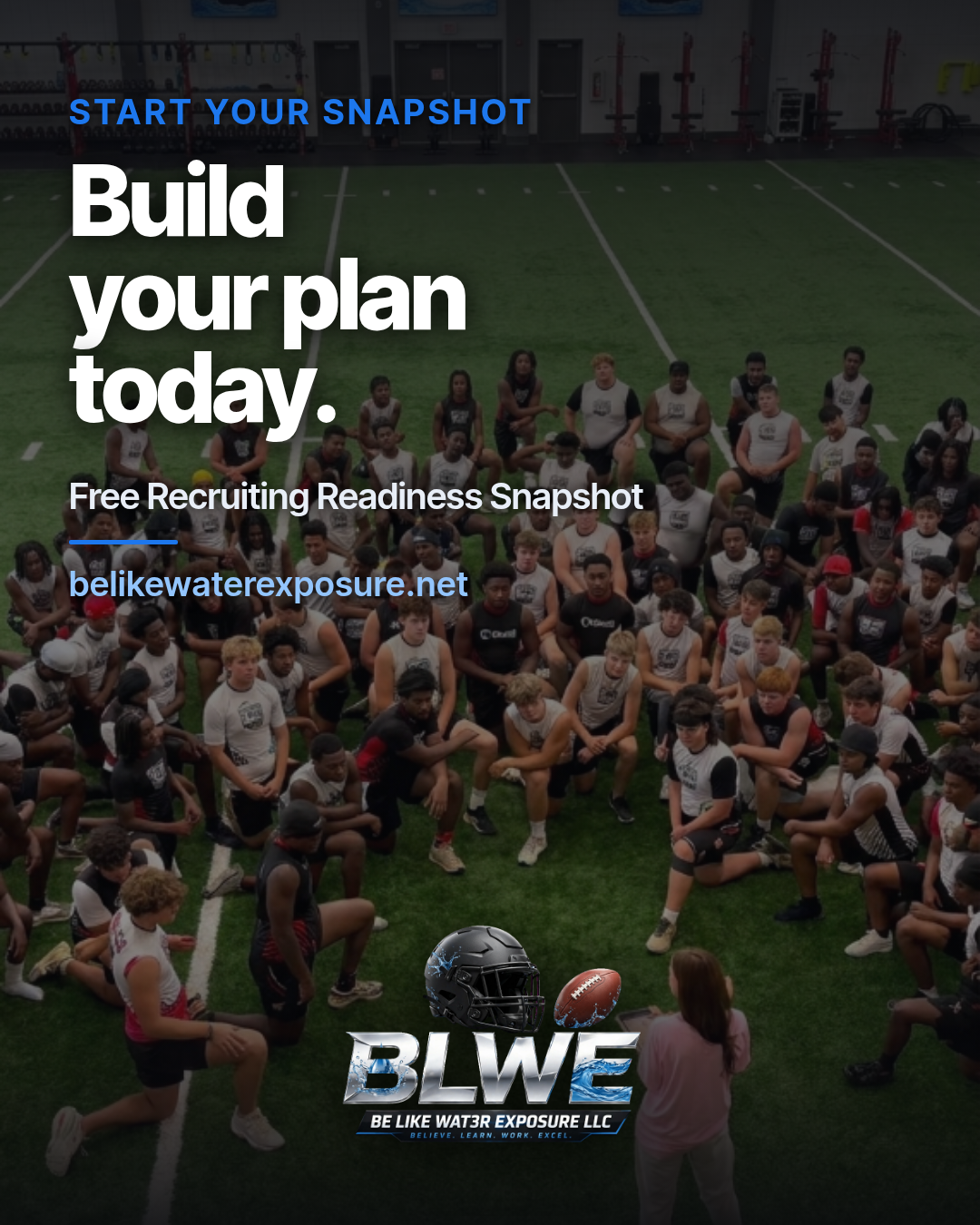 Coach-guided athlete development and recruiting preparation with Be Like Wat3r Exposure