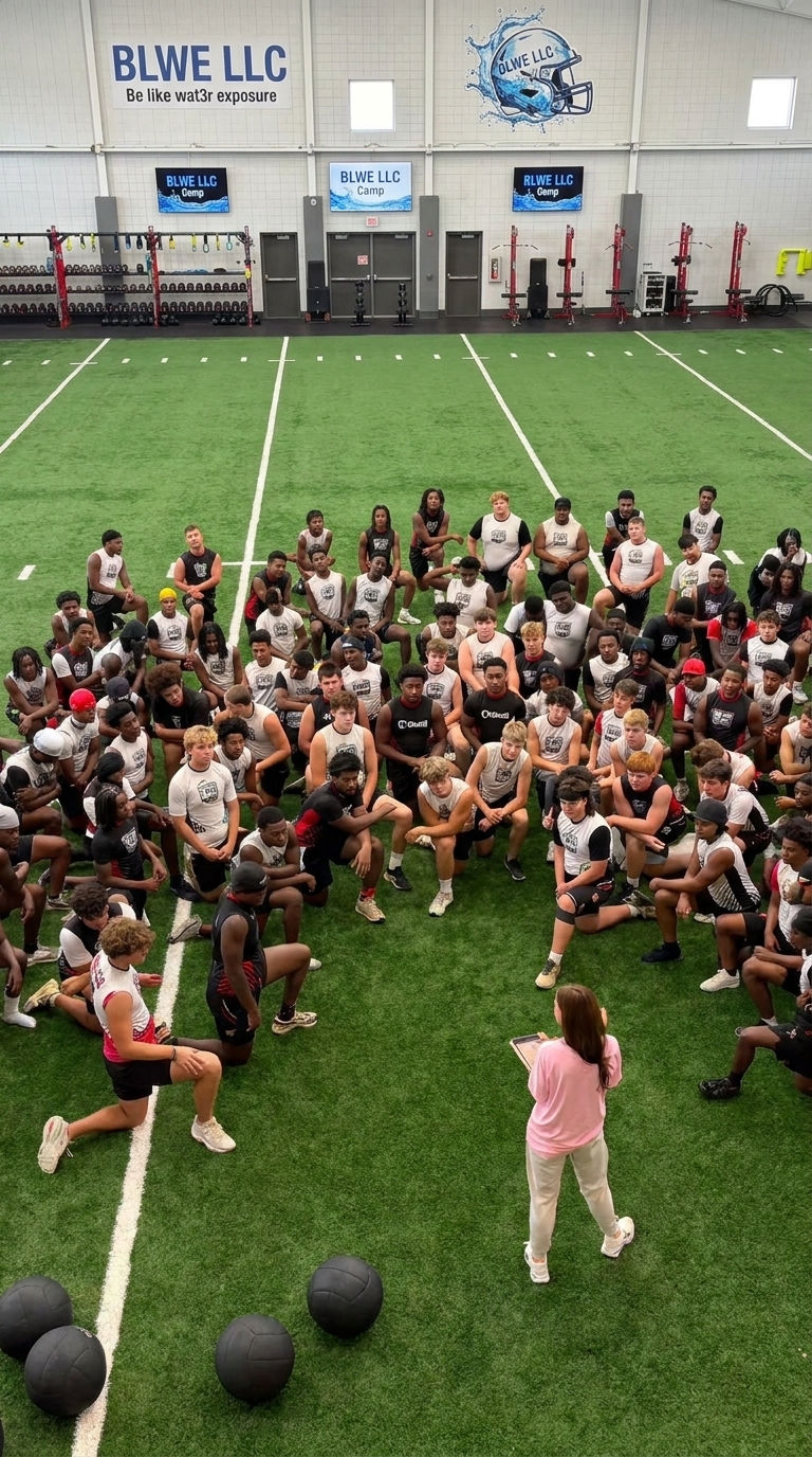 Football team celebrating together after competition