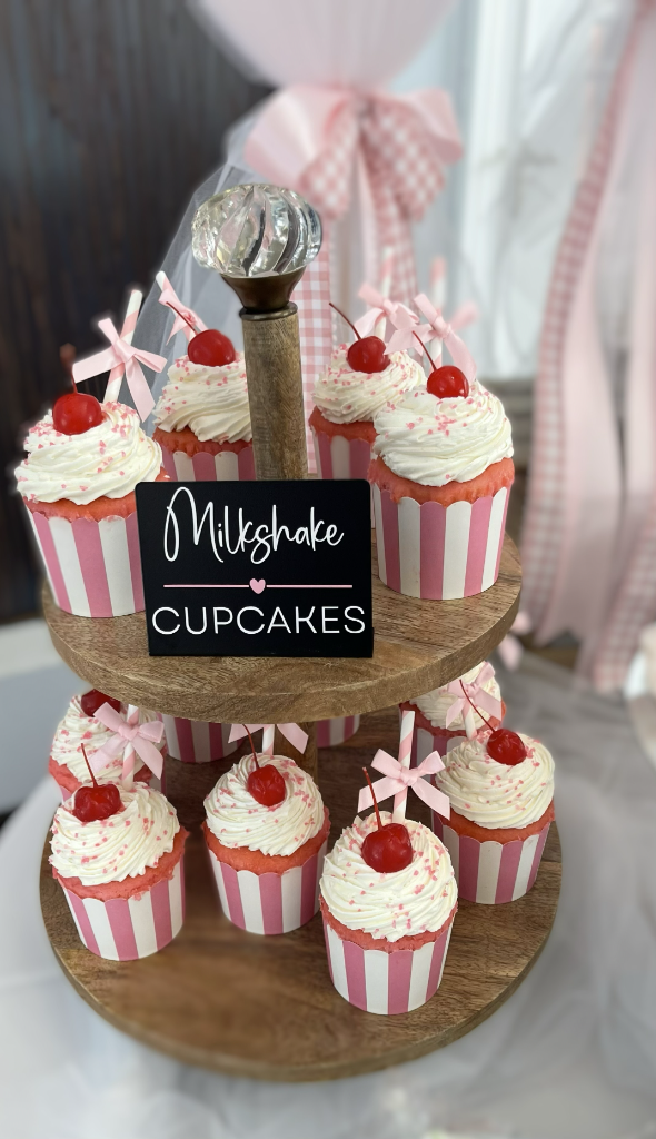 Baby shower styled dessert bar in Tampa, FL by Two Sisters Events