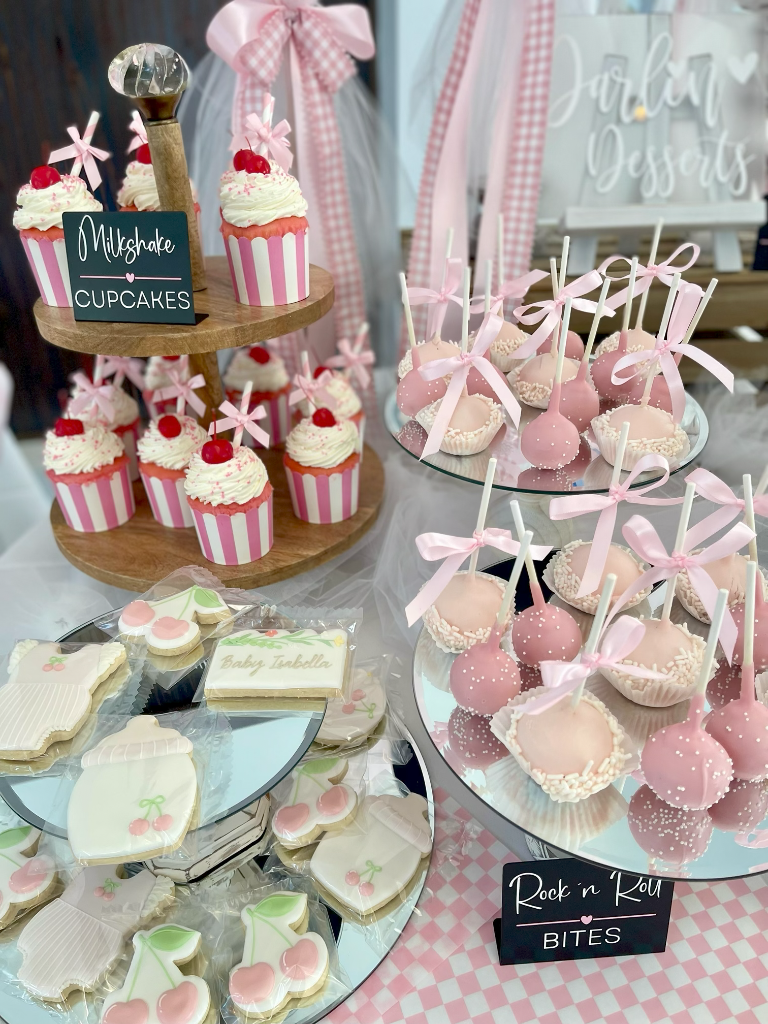 Baby shower celebration setting in Sarasota, FL by Two Sisters Events