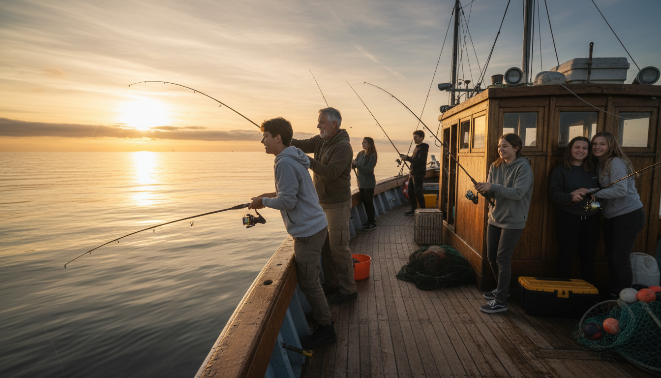 Youth fishing outing