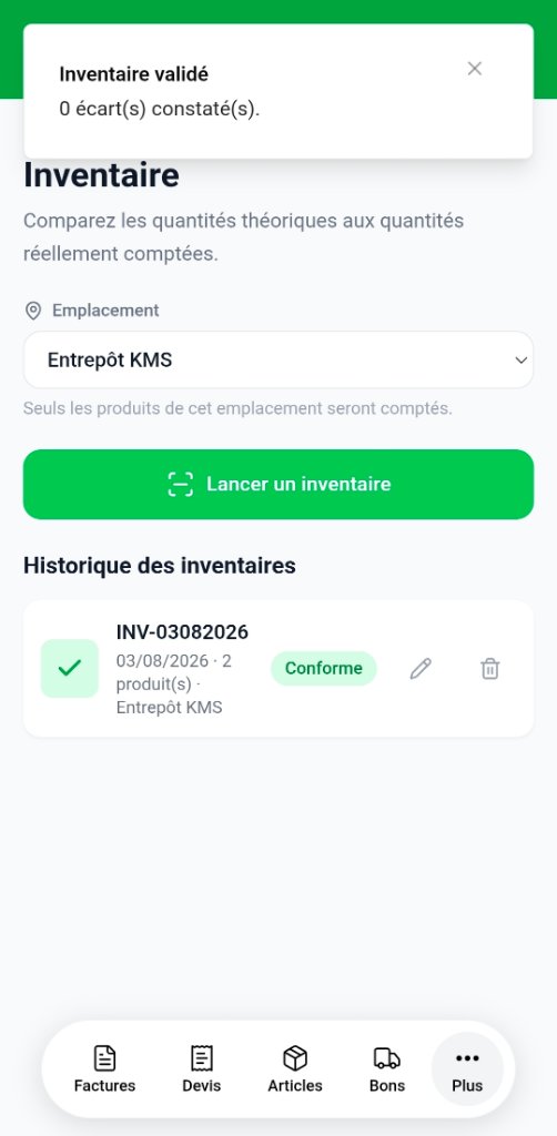 Étape 8 — Valider et consulter les écarts