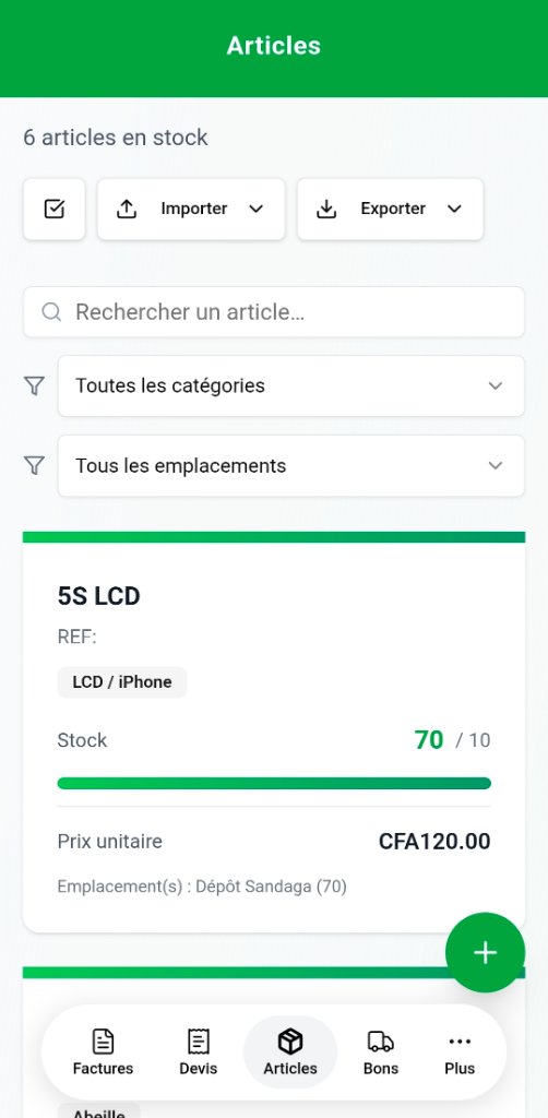 Étape 1 — Consulter vos articles