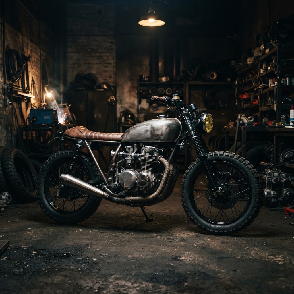 Cafe Racer Project - customized motorcycle