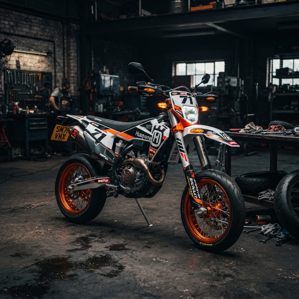 Supermoto Build - customized motorcycle