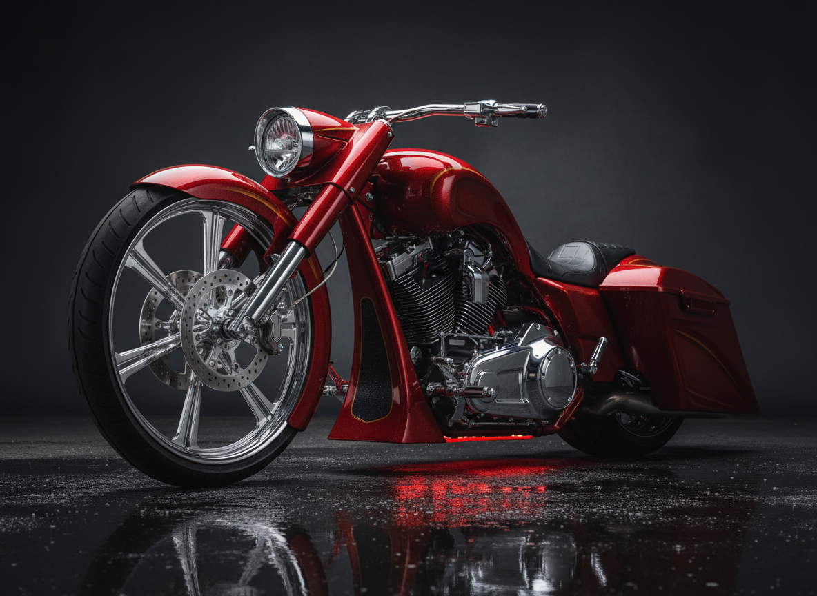 Custom Bagger - customized motorcycle