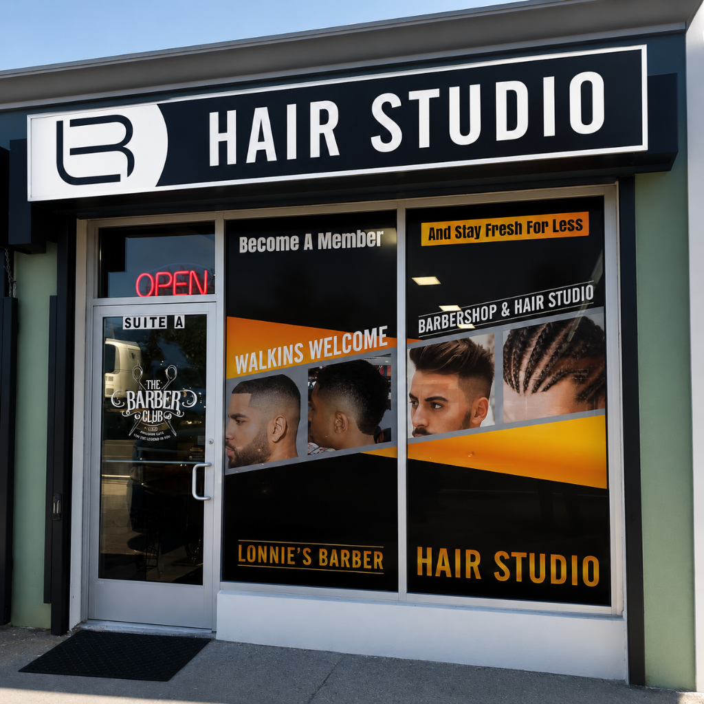 Lonnie's Barber Hair Studio storefront