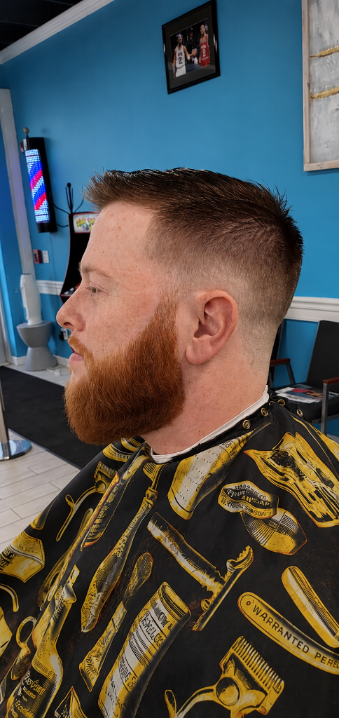 Man with fresh haircut and beard trim