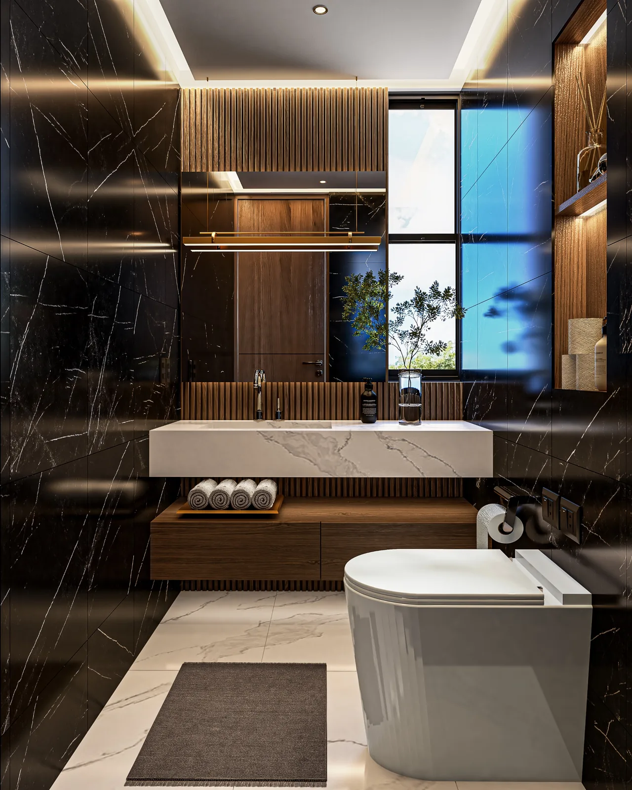Baño de la residencia Sunrise, Nova Bay, Tankah, Tulum