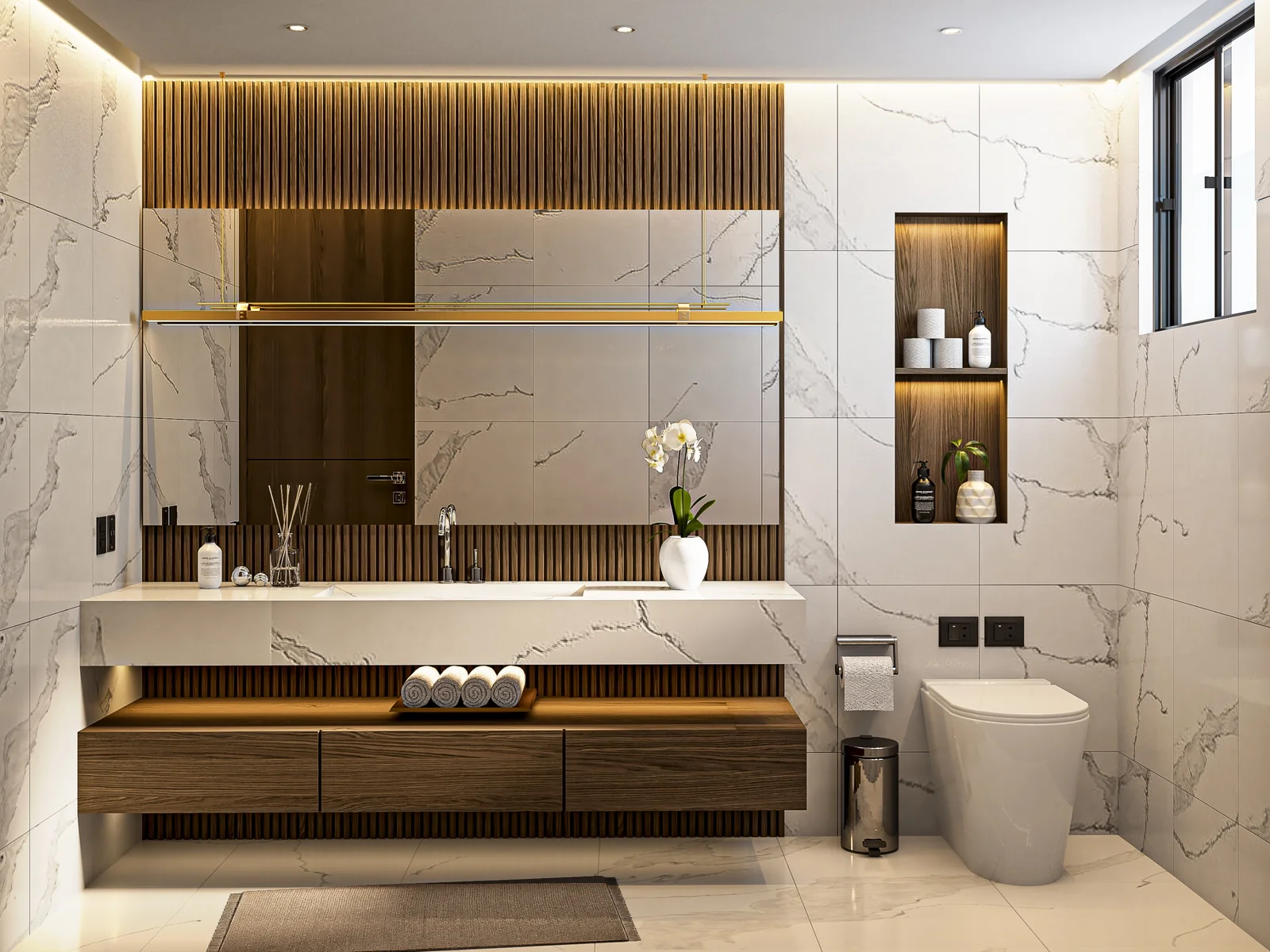 Baño del penthouse Midnight, Nova Bay, Tankah, Tulum