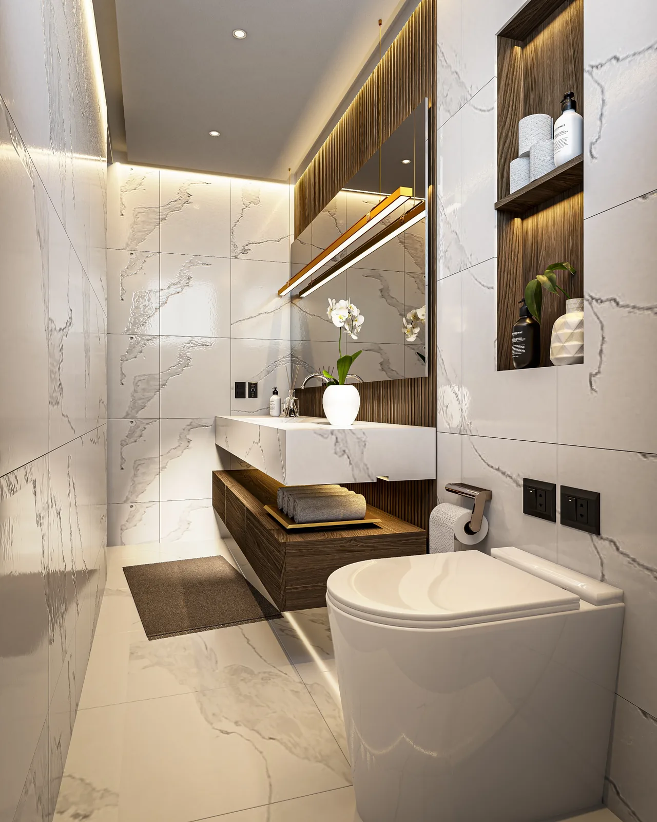 Baño de la residencia Shine, Nova Bay, Tankah, Tulum