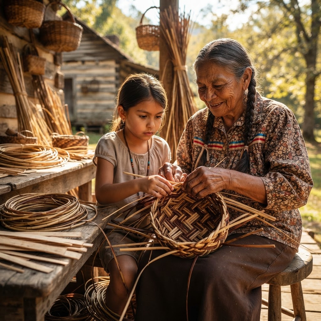 Cherokee Basket Weaving: Traditional Craft and Cultural Survival