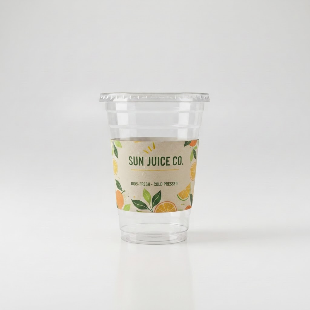 Pet Juice Cup for Juice & Cold Beverages