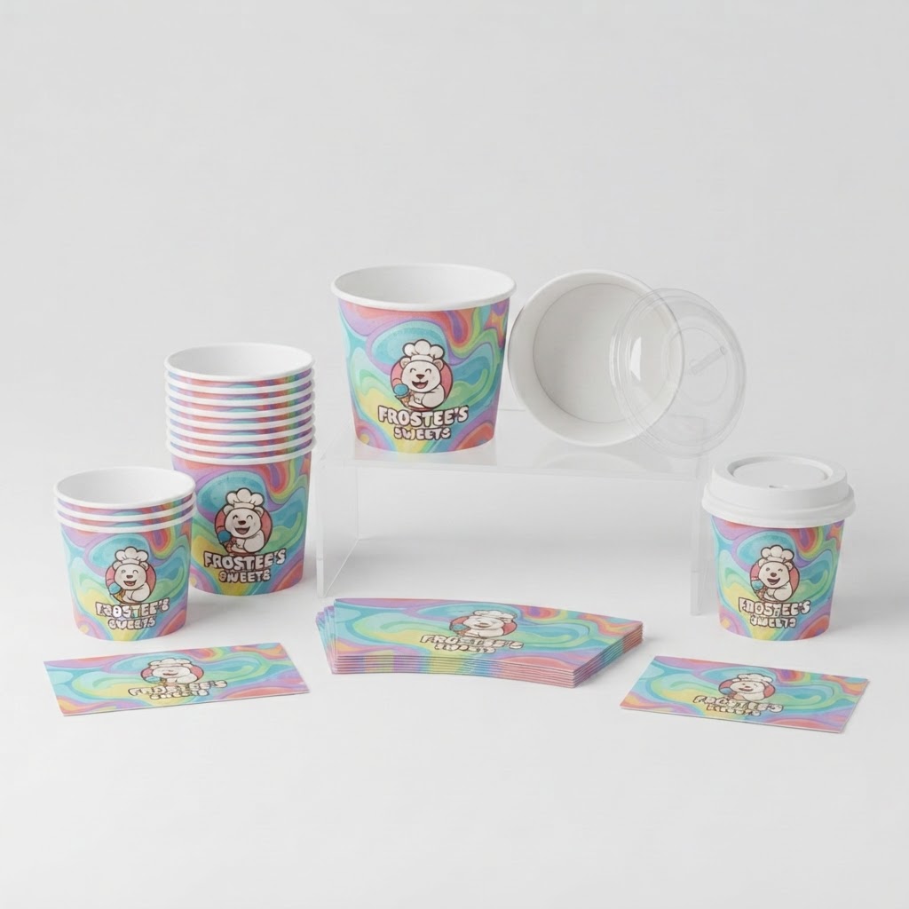 Ice Cream & Frozen Yogurt Shops custom packaging