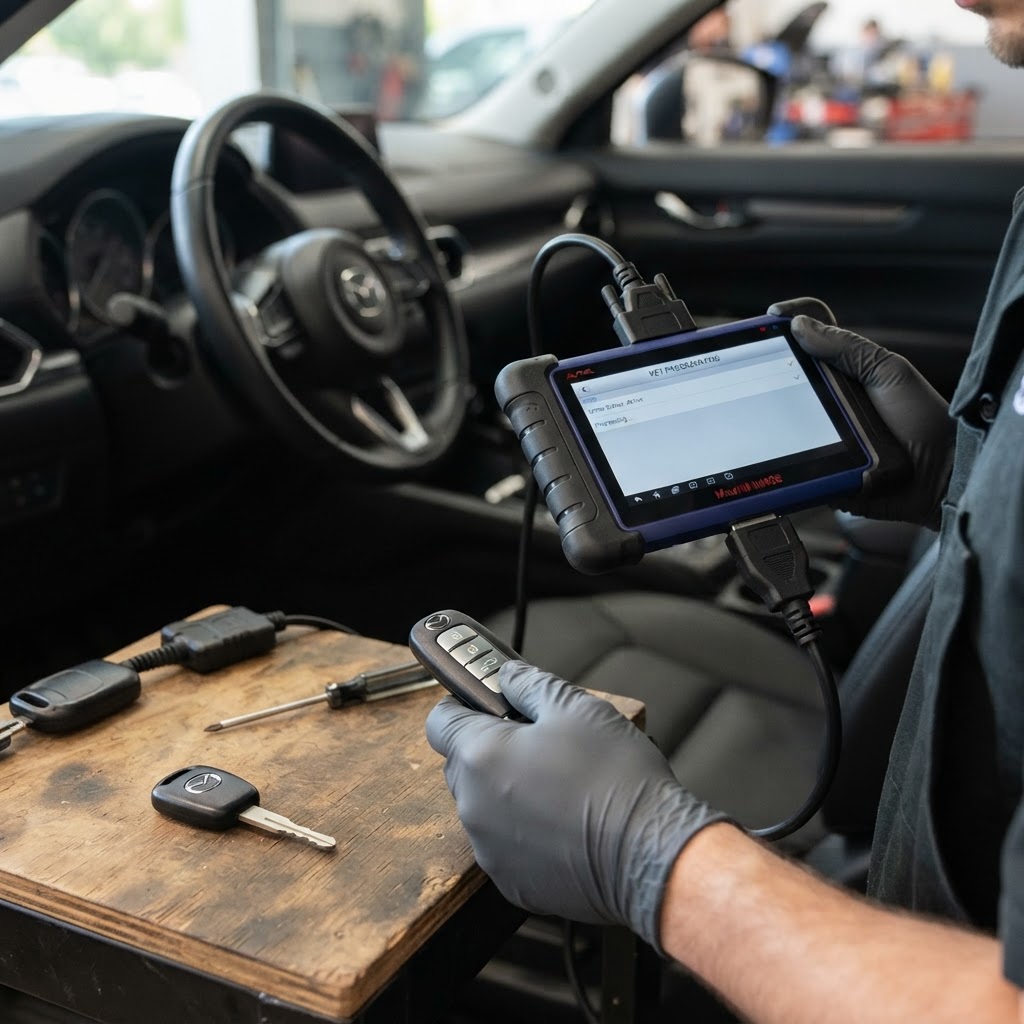 On-site car key programming in Orange, CT 06477 by CT Locksmith Service LLC — transponder, smart key, and key fob programming