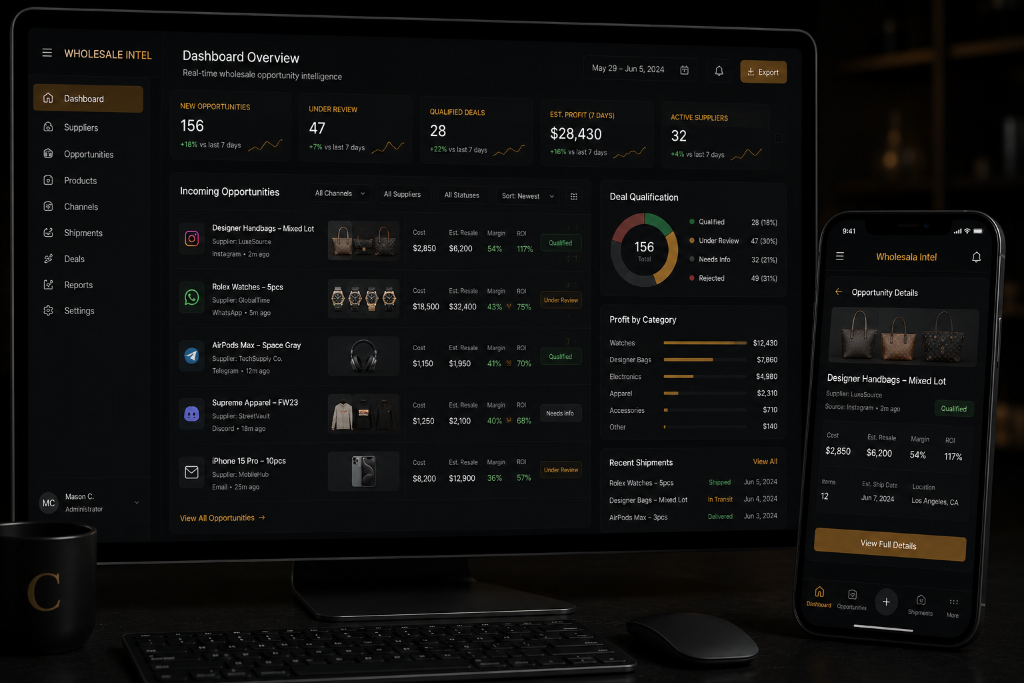 Wholesale Opportunity Intelligence Platform