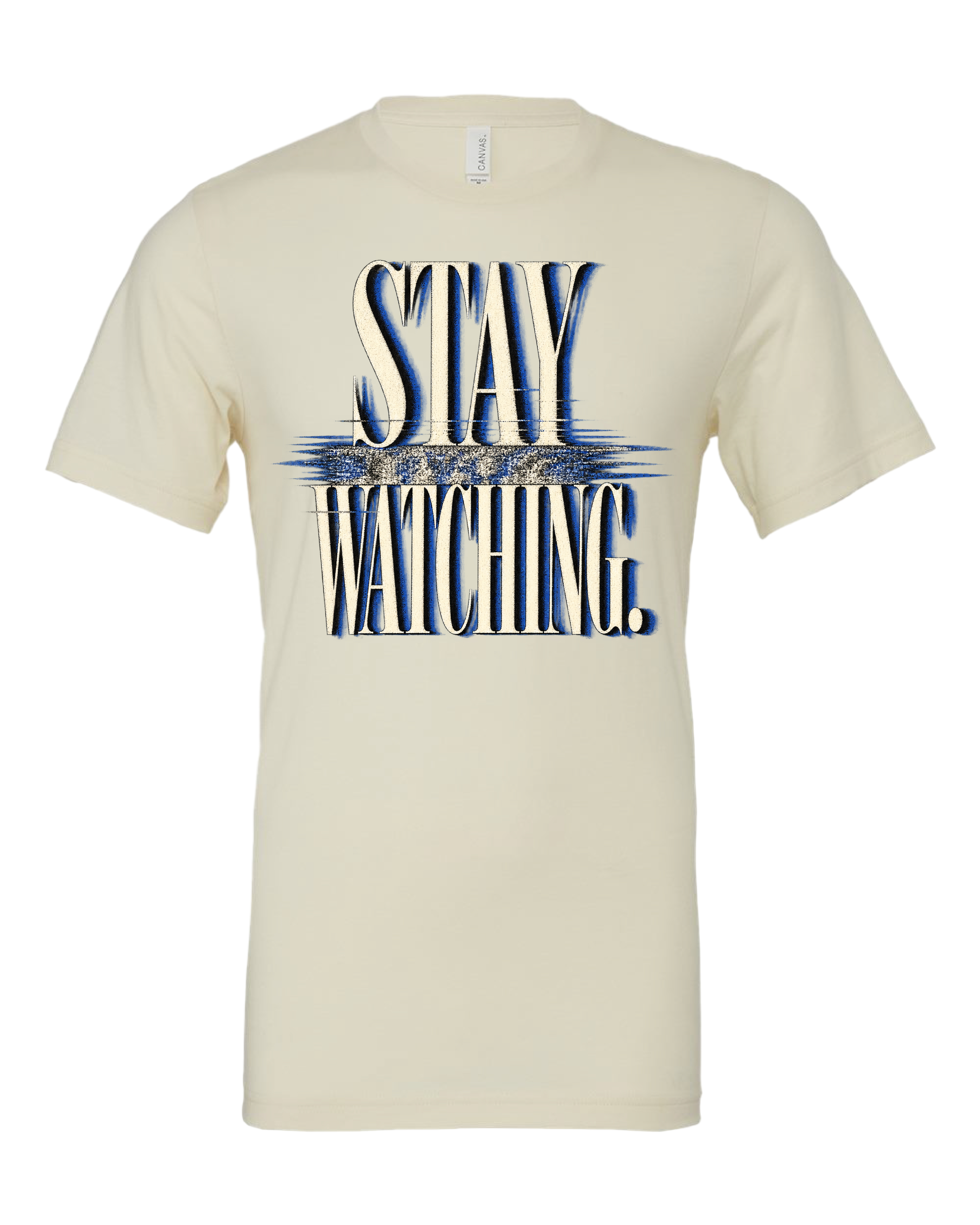 Stay Watching T-Shirt — Natural/Cream