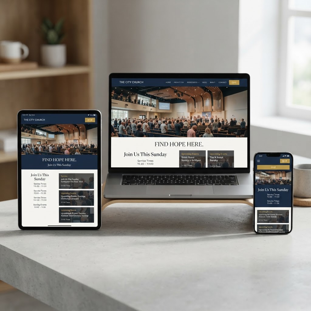 Church website design by Dominion Reach Media