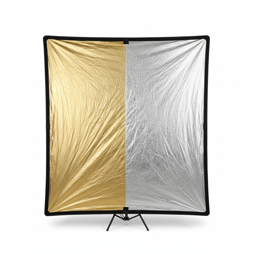 100x150cm 2-in-1 Rectangular Reflector (Gold & Silver)