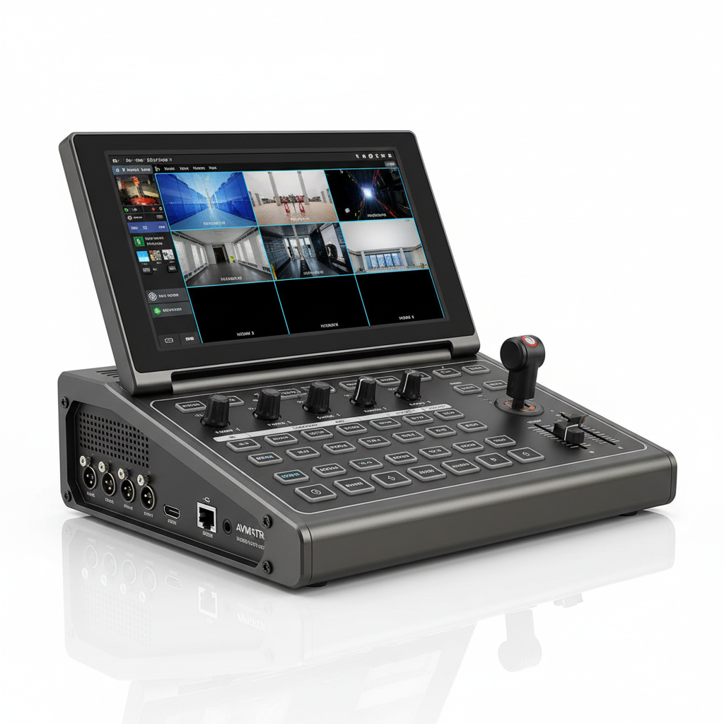 AVMATRIX PVS0615 Portable 6-Channel Video Switcher with 15.6" LCD Monitor
