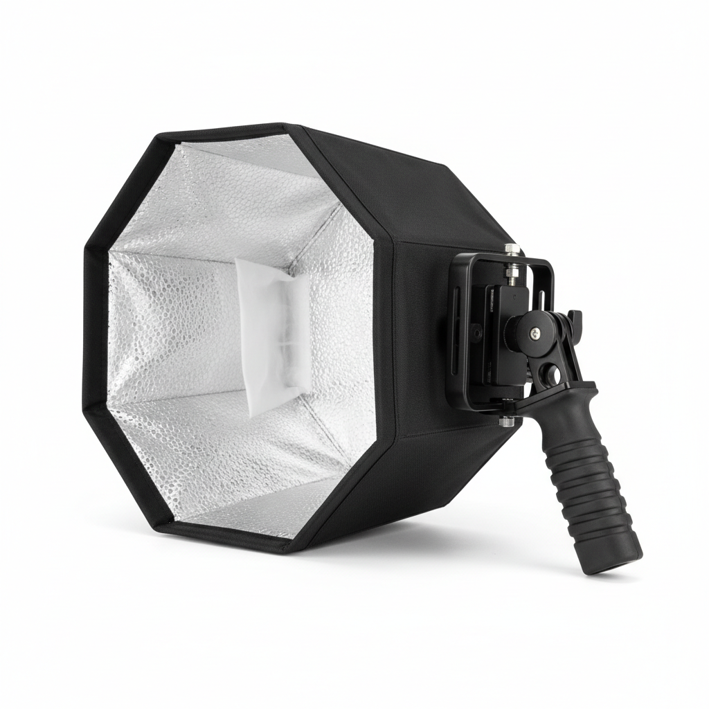 Triopo 55cm Portable Octagon Softbox Flash Diffuser with S Bracket