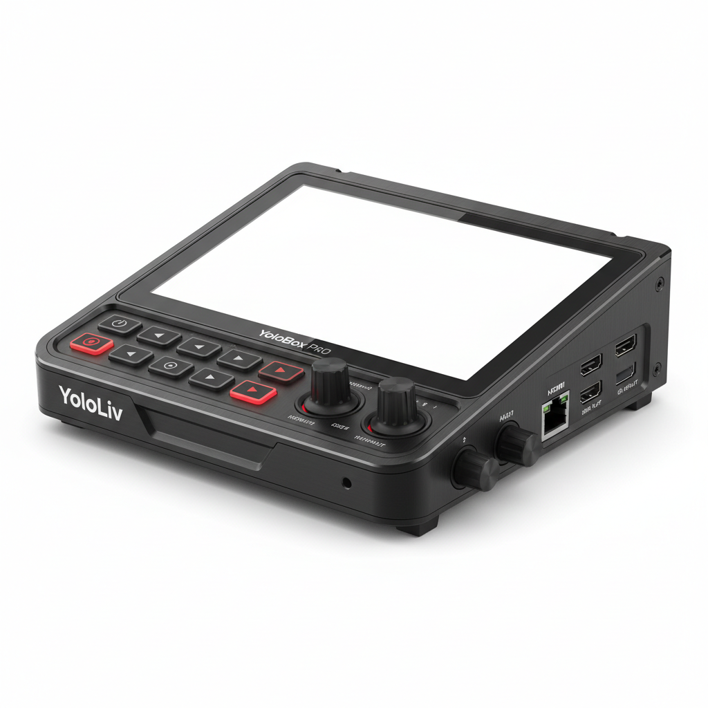 YoloLiv YoloBox Pro Portable Multi-Cam Live Streaming Studio Encoder Recorder Switcher