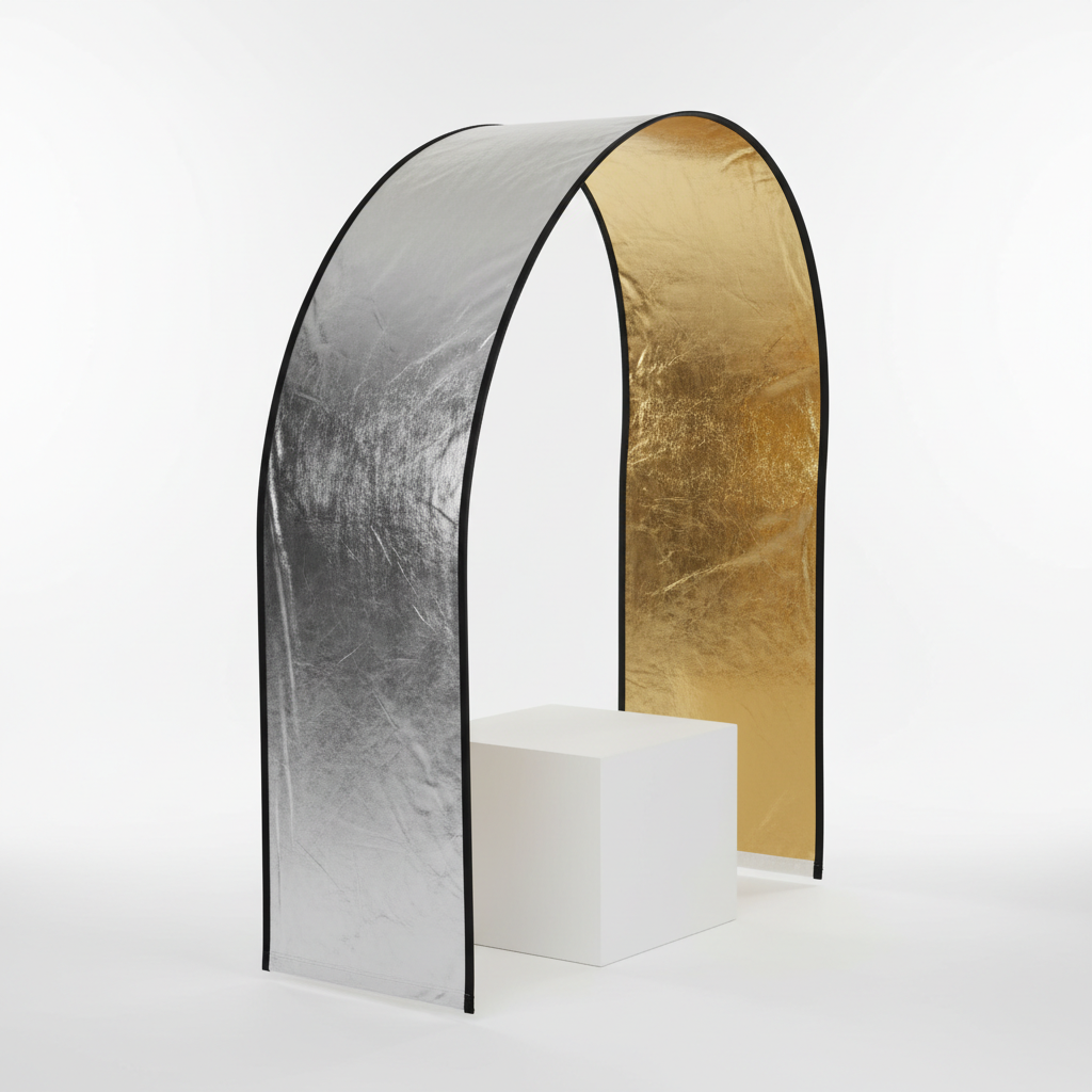Curved Photography Reflector