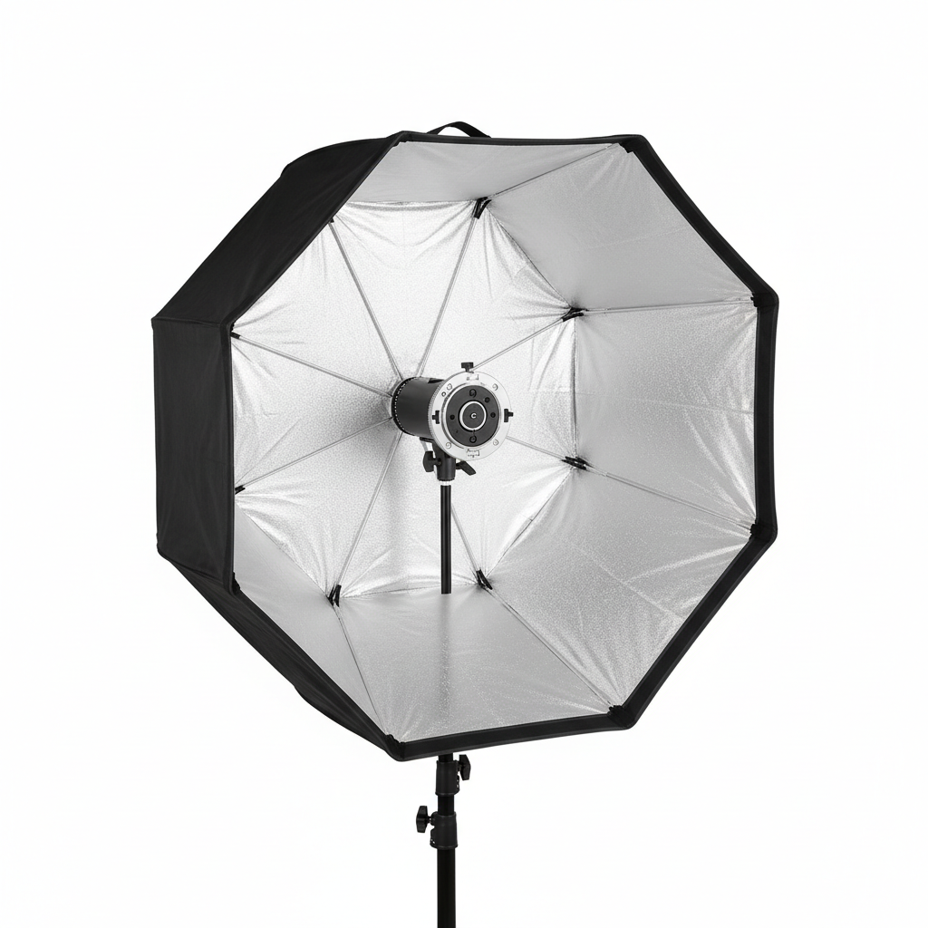 105cm Softbox Silver Interior with Black Line