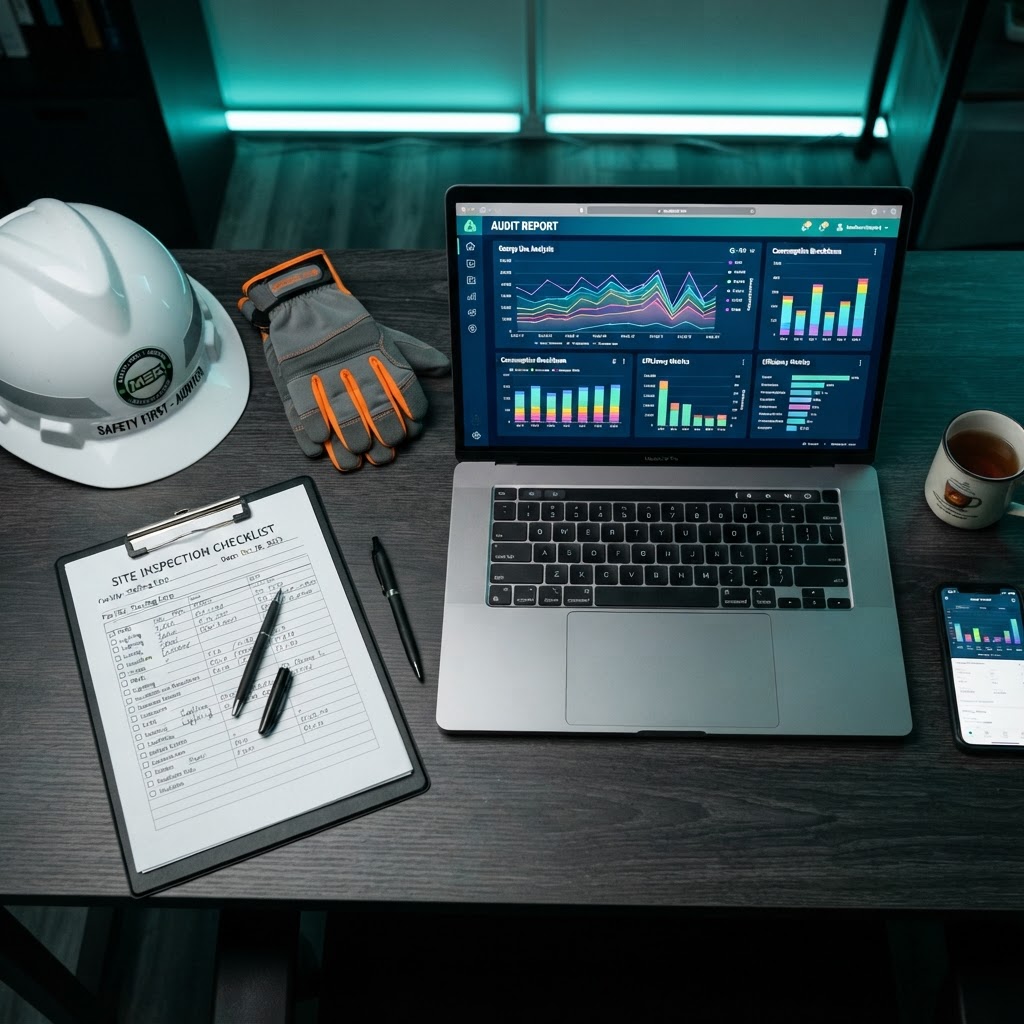 Keiller Power Solutions energy audit report with consumption data