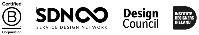Certified B Corporation, Service Design Network, Design Council, Institute Designers Ireland