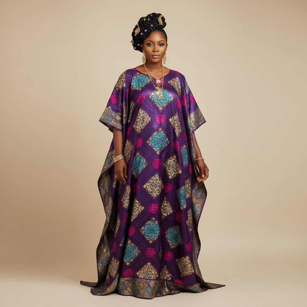 Ankara Kaftan Gown
