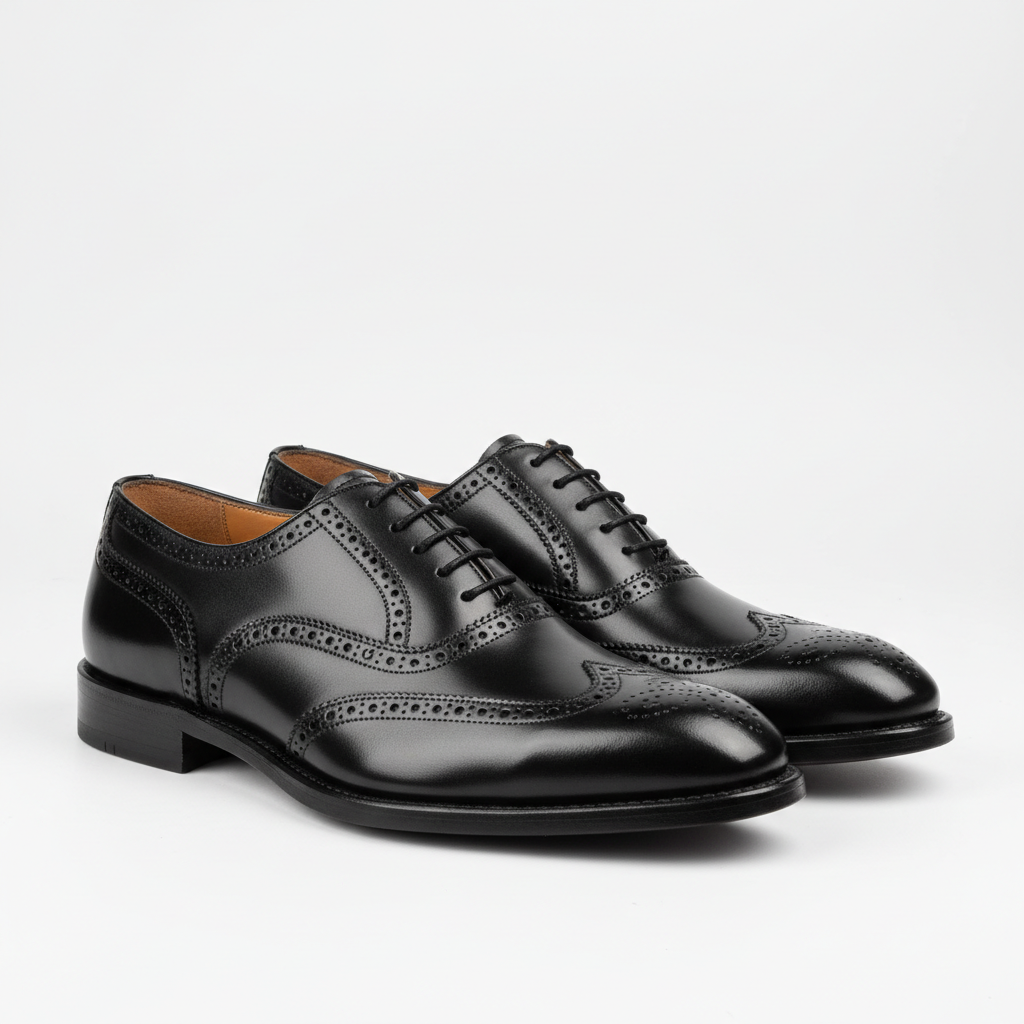 Leather Oxford Brogue Shoes