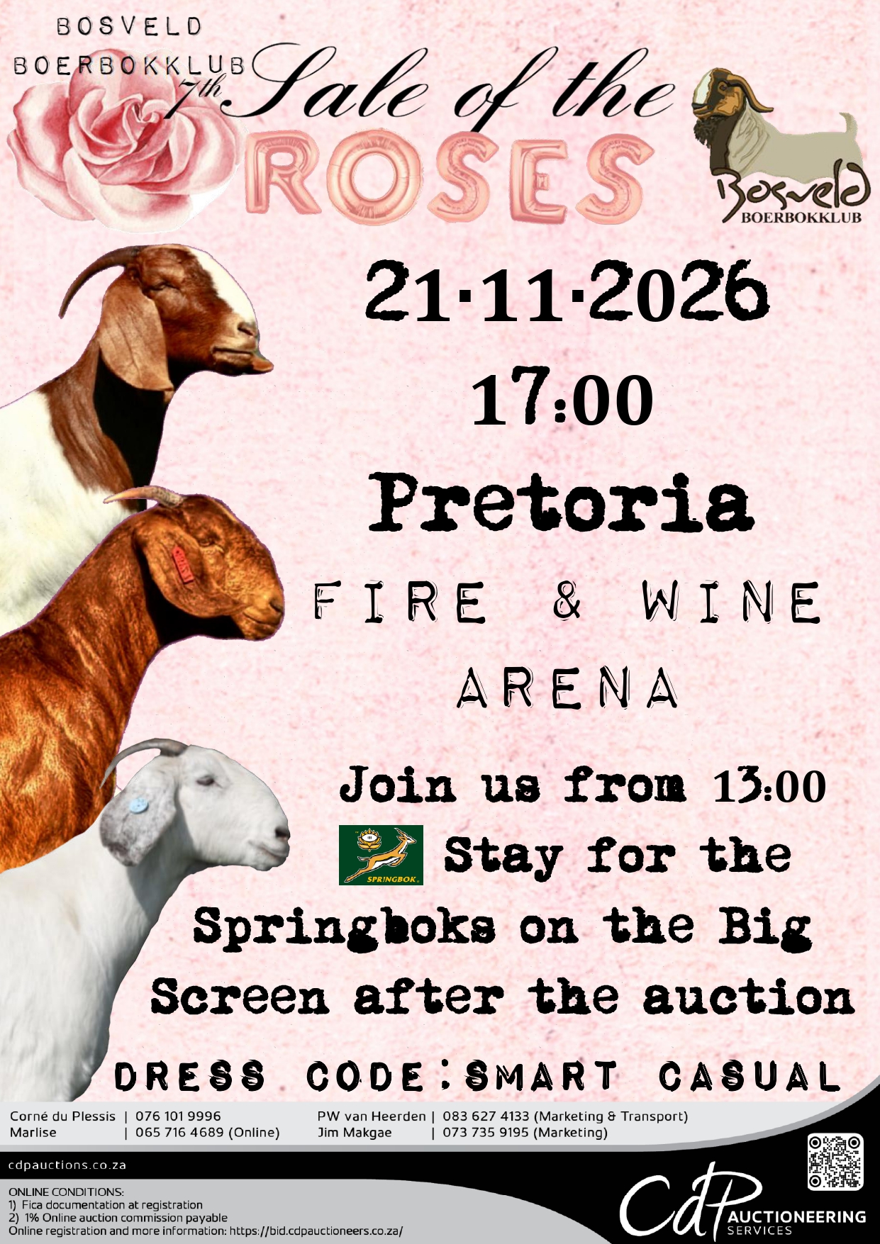 Bosveld Boerbokklub 7th Sale of the Roses
