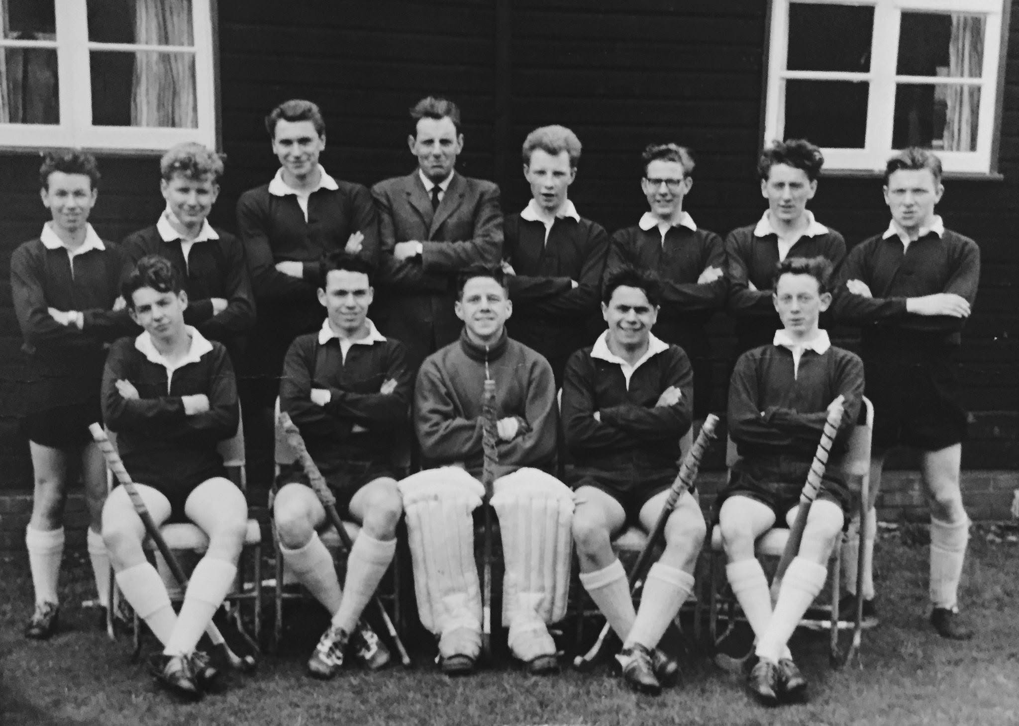 Paul Penfold's regiment field hockey team group portrait, 1966