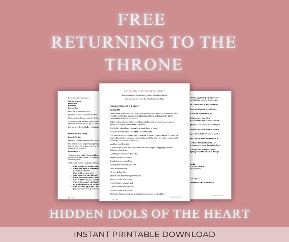 Returning the Throne to Christ