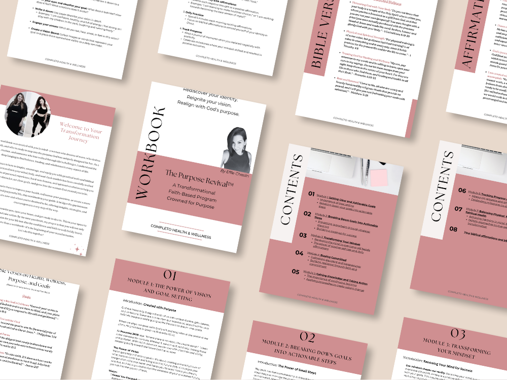 Completo Faith workbook pages