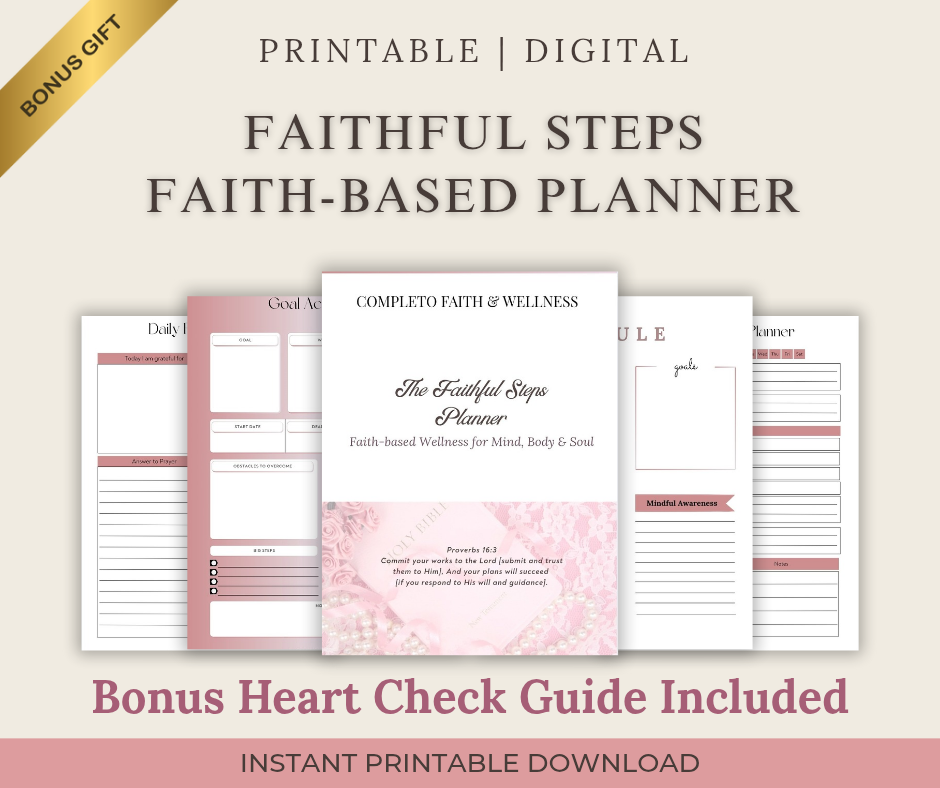Faithful Steps Faith-Based Planner