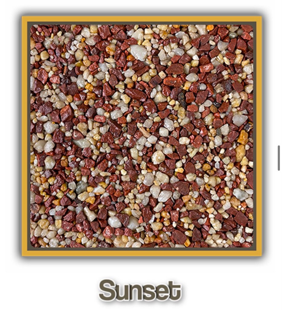Sunset resin colour blend