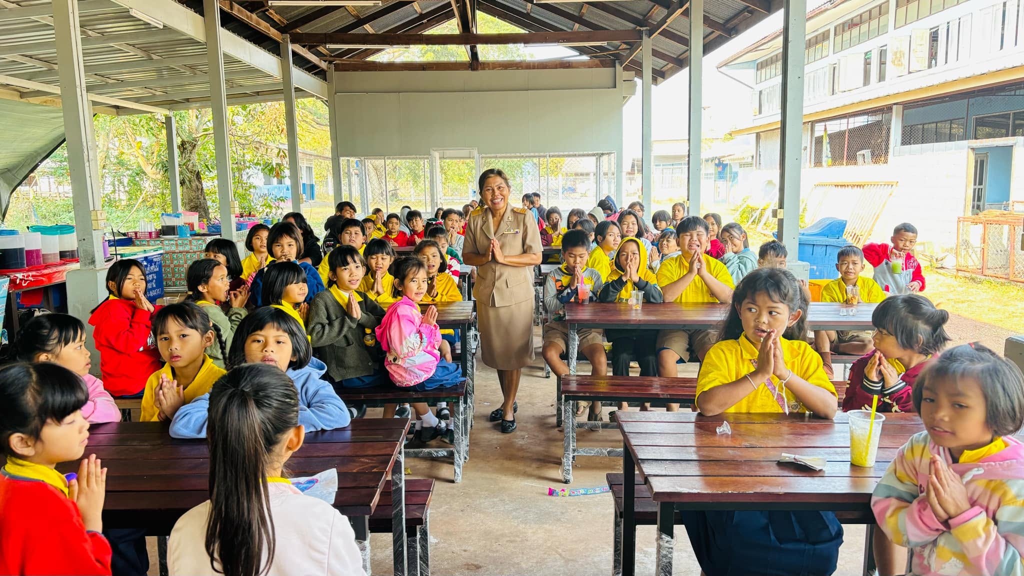 Children benefiting from charity