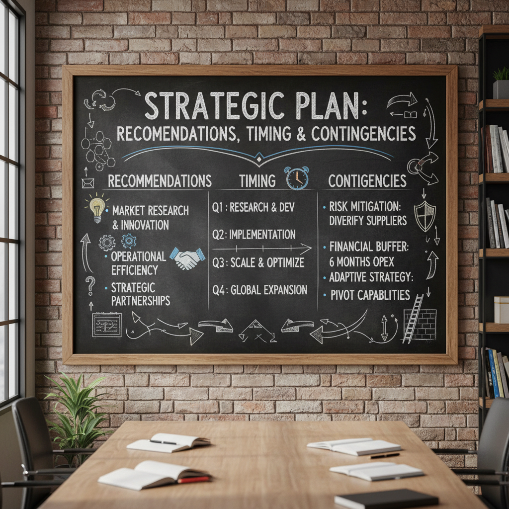Step 5: Craft Recommendations, Timing, and Contingency Plans