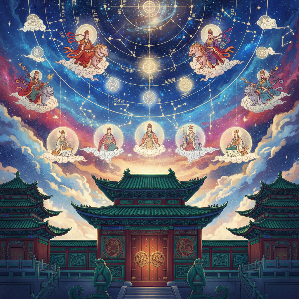 The Core Elements: Palaces, Stars, Doors, and Deities