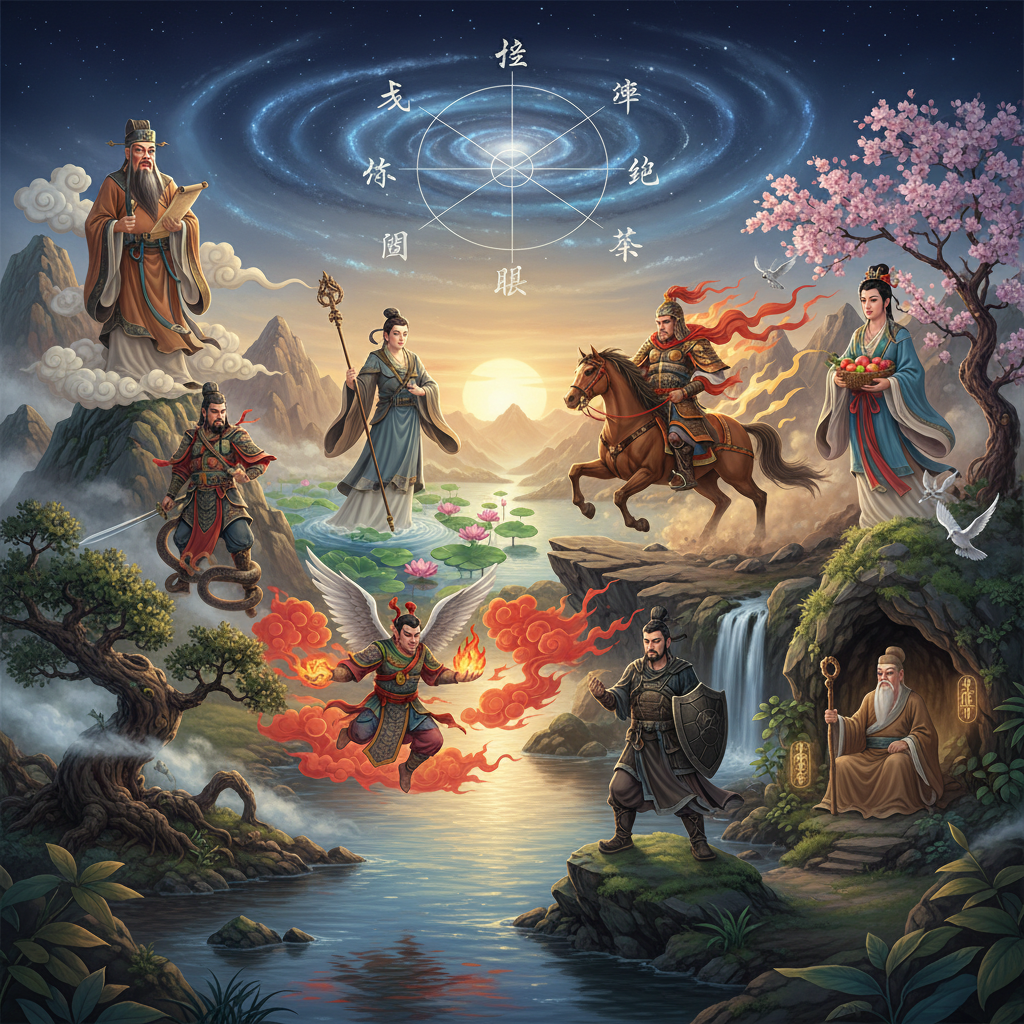 Who Are the 8 Gods in Qi Men Dun Jia?