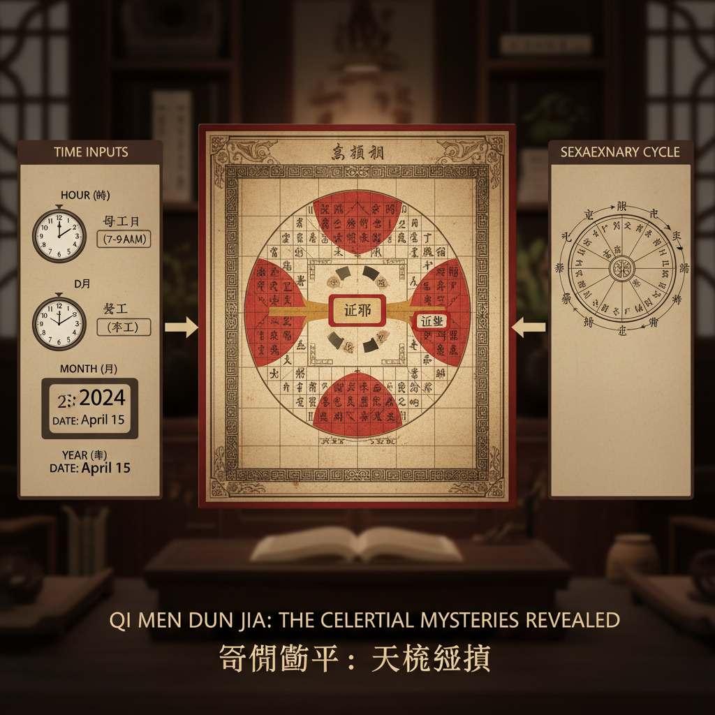 How a Qi Men Dun Jia Chart is Constructed and Interpreted