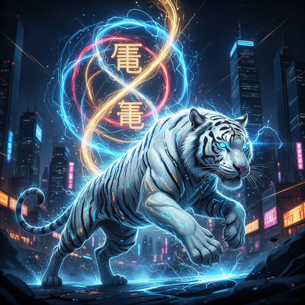 Geng plus geng also represent a white tiger. It means that they are very energetic, they will willin