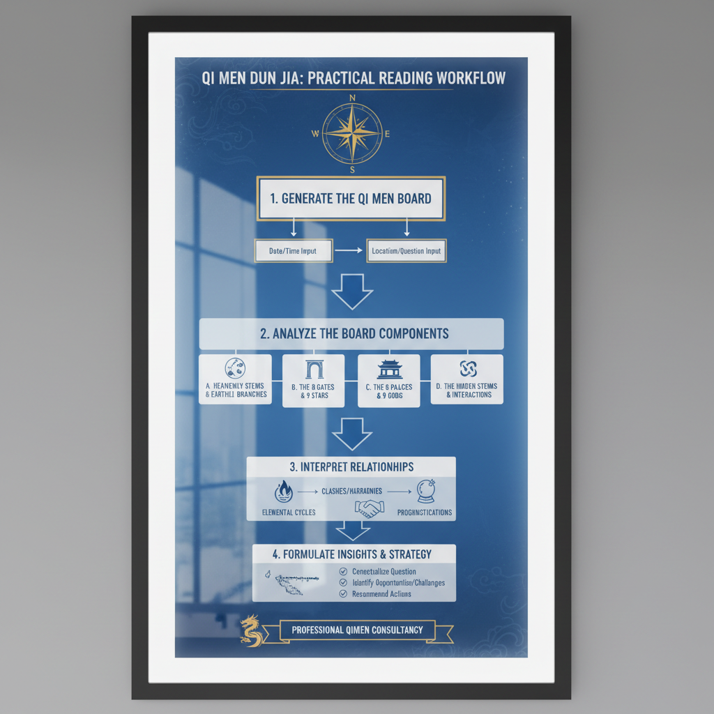 Section 3: How to Read a Basic Qi Men Board Step by Step