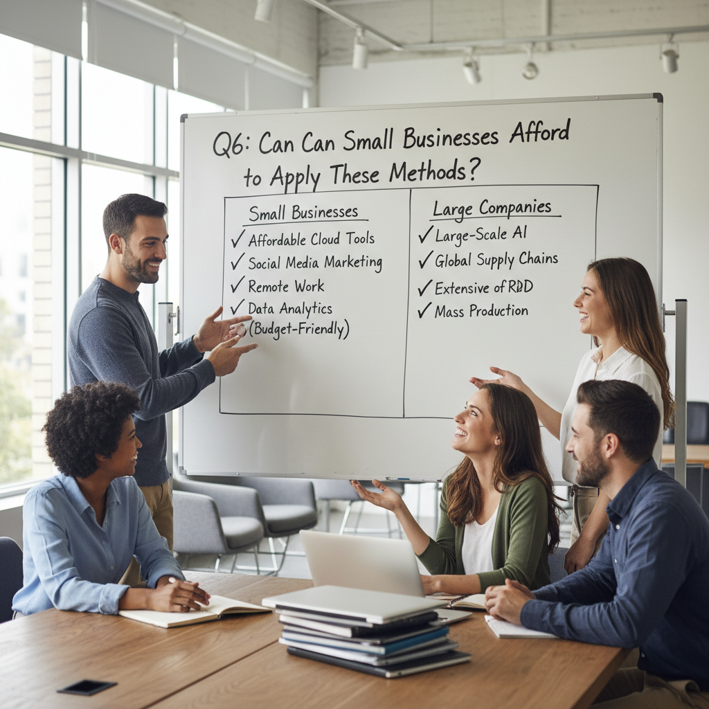 Q6: can Small Businesses Afford to Apply These Methods, or is it Only for Large Companies?